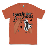 Copper I Have Two Moods Black Sneakers Afro Girl Classic Tee - texasbilliewilder