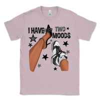 Lilac I Have Two Moods Black Sneakers Afro Girl Classic Tee - texasbilliewilder