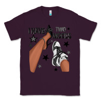 Plum I Have Two Moods Black Sneakers Afro Girl Classic Tee - texasbilliewilder