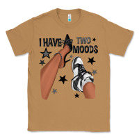 Toasted Coconut I Have Two Moods Black Sneakers Afro Girl Classic Tee - texasbilliewilder