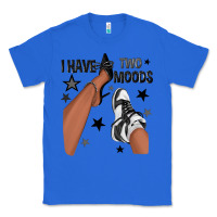 True Royal I Have Two Moods Black Sneakers Afro Girl Classic Tee - texasbilliewilder