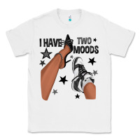 White I Have Two Moods Black Sneakers Afro Girl Classic Tee - texasbilliewilder