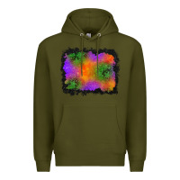 Army Green halloween stars background Premium Hoodie - BundleAndBundleShop