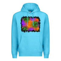 Ocean Blue halloween stars background Premium Hoodie - BundleAndBundleShop