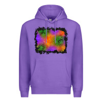 Purple halloween stars background Premium Hoodie - BundleAndBundleShop