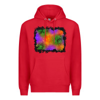 Red halloween stars background Premium Hoodie - BundleAndBundleShop