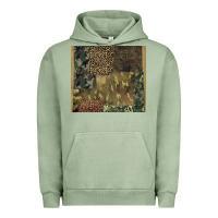 Pigment Oil Green camouflage leopard patches Urban Hoodie - BarkalooDesign