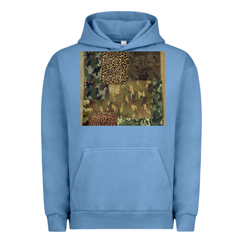 Camouflage Leopard Patches Urban Hoodie by BarkalooDesign | Teevron