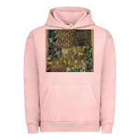 Pigment Salmon camouflage leopard patches Urban Hoodie - BarkalooDesign