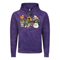 Cloud Purple Farm animal coffee cups Vintage Hoodie - HowdyJamesFarm