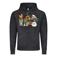 Vintage Black Farm animal coffee cups Vintage Hoodie - HowdyJamesFarm