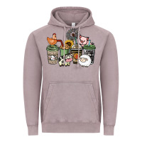 Vintage Zinc Farm animal coffee cups Vintage Hoodie - HowdyJamesFarm
