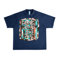 Navy more howdy less hate Urban Heavy Tee - JahusDesignShop