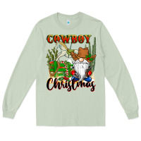 Matcha cowboy christmas gnome Long Sleeve Tee - CowGirlArtShop