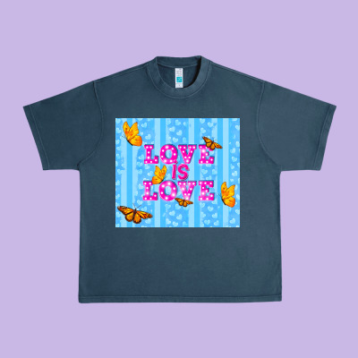 Love Is Love Urban Heavy Tee Designed By Tumblerdesignbyshophia