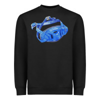 Black Chin Guard Fa Element 1 Heavyweight Sweatshirt - FaDigitalArtStudio