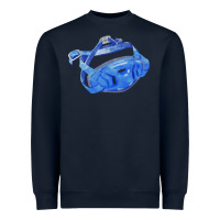 Navy Chin Guard Fa Element 1 Heavyweight Sweatshirt - FaDigitalArtStudio