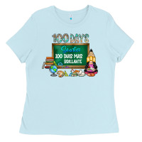 Baby Blue 100 days smarter 100 dias mas brillante Ladies Tee - SublimationCraftShop