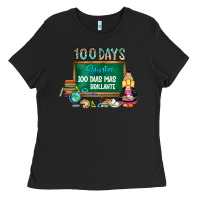 Black 100 days smarter 100 dias mas brillante Ladies Tee - SublimationCraftShop