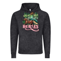 Vintage Black Just a girl who loves Horses Vintage Hoodie - HowdyJamesFarm