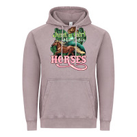 Vintage Zinc Just a girl who loves Horses Vintage Hoodie - HowdyJamesFarm