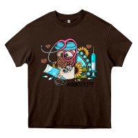 Chocolate Brown nurse life western sunflower gemstone nurse Heavy Core Tee - JahusDesignShop