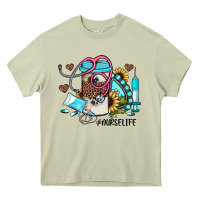 Nurse Life Western Sunflower Gemstone Nurse Heavy Core Tee | Teevron