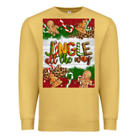 Antique Gold Christmas Jingle All The Way Premium Sweatshirt - Artiststas