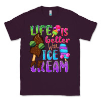 Plum Life is better with ice cream Classic Tee - NancyCooperArtShop