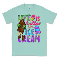 Seafoam Life is better with ice cream Classic Tee - NancyCooperArtShop