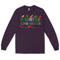 Plum volunteer coordinator mardi gras cowgirl Long Sleeve Tee - CowGirlArtShop