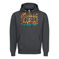 Smoke Thankful Blessed Kind Of Mess Zipper Hoodie - CowhideDigitalArt