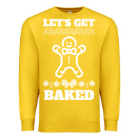 Lemon Let's Get Baked Smoking Weed Funny Christmas Gift 1 Premium Sweatshirt - lanVoArt
