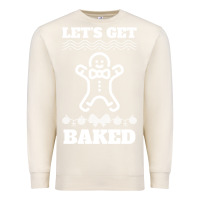 Sandshell Let's Get Baked Smoking Weed Funny Christmas Gift 1 Premium Sweatshirt - lanVoArt