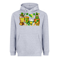 St Patrick's Day Coffee Cups With Gnome Heavyweight Hoodie | Teevron