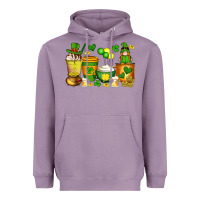 Lavender st patrick's day coffee cups with gnome Heavyweight Hoodie - Artiststas