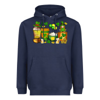Navy st patrick's day coffee cups with gnome Heavyweight Hoodie - Artiststas