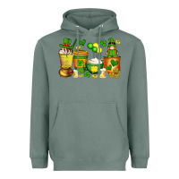 Sage st patrick's day coffee cups with gnome Heavyweight Hoodie - Artiststas