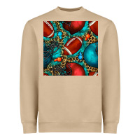 Mushroom american football helmet with leopard and gemstone Heavyweight Sweatshirt - BundleAndBundleShop
