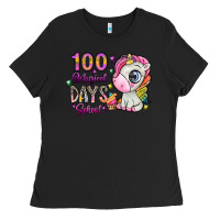 Black 100 magical days school Ladies Tee - SublimationCraftShop