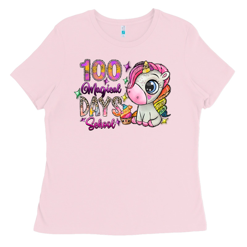 100 Magical Days School Ladies Tee by SublimationCraftShop | Teevron