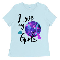 Baby Blue I Love My Softball Girl Ladies Tee - Bettercallsaul