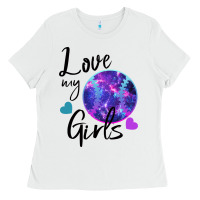 White I Love My Softball Girl Ladies Tee - Bettercallsaul