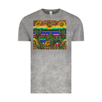 Cloud Rock western desert with leopard and sunflowers tumbler tbs Vintage Tee - TumblerDesignByShophia