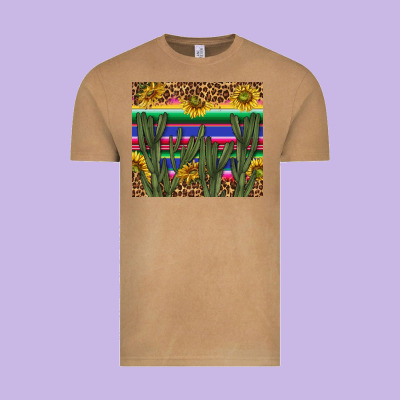 Western Desert With Leopard And Sunflowers Tumbler Tbs Vintage Tee Designed By Tumblerdesignbyshophia
