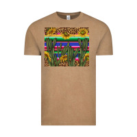 Vintage Coffee western desert with leopard and sunflowers tumbler tbs Vintage Tee - TumblerDesignByShophia