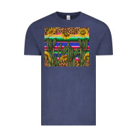 Vintage Denim western desert with leopard and sunflowers tumbler tbs Vintage Tee - TumblerDesignByShophia