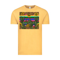 Vintage Mustard western desert with leopard and sunflowers tumbler tbs Vintage Tee - TumblerDesignByShophia