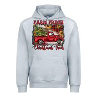 Heather Grey farm fresh christmas trees Urban Hoodie - BarkalooDesign