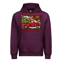 Mauve Wine farm fresh christmas trees Urban Hoodie - BarkalooDesign
